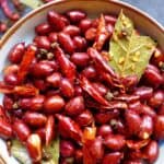 Spiced fried peanuts