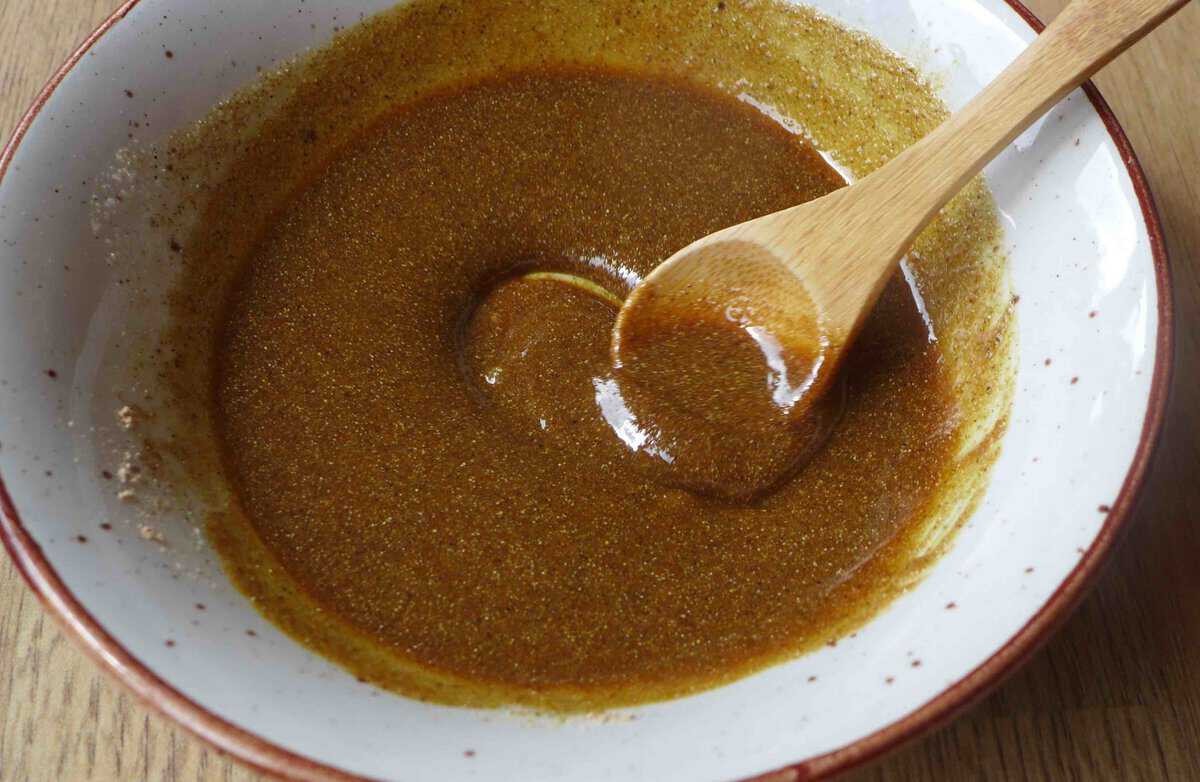 mixed marinade.