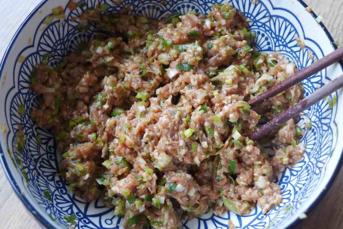 mixed meat pie filling.