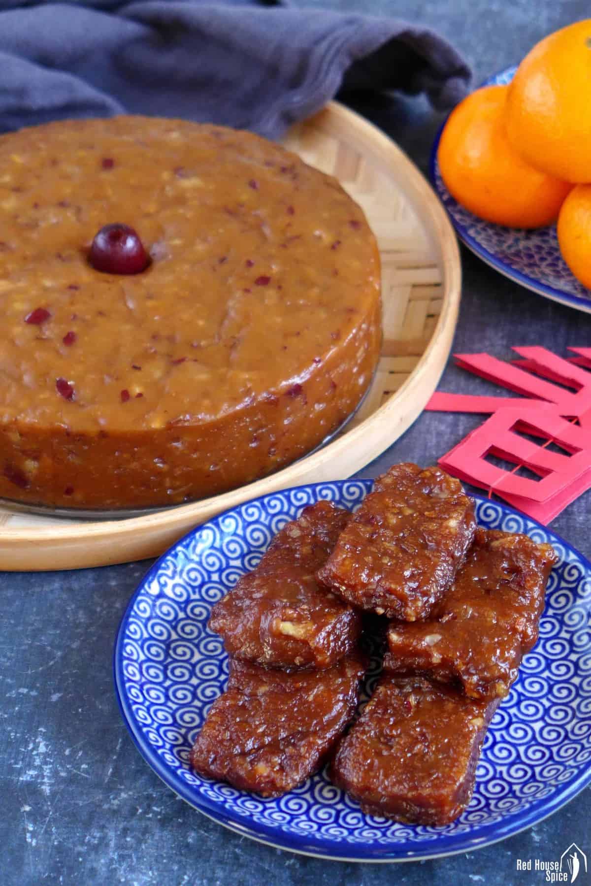pan fried sliced Nian Gao