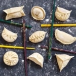 dumplings folded in nine patterns