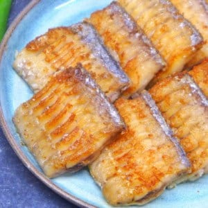 pan-fried belt fish.