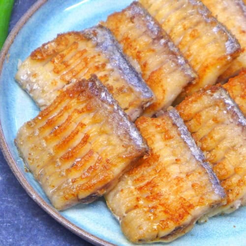 pan-fried belt fish.