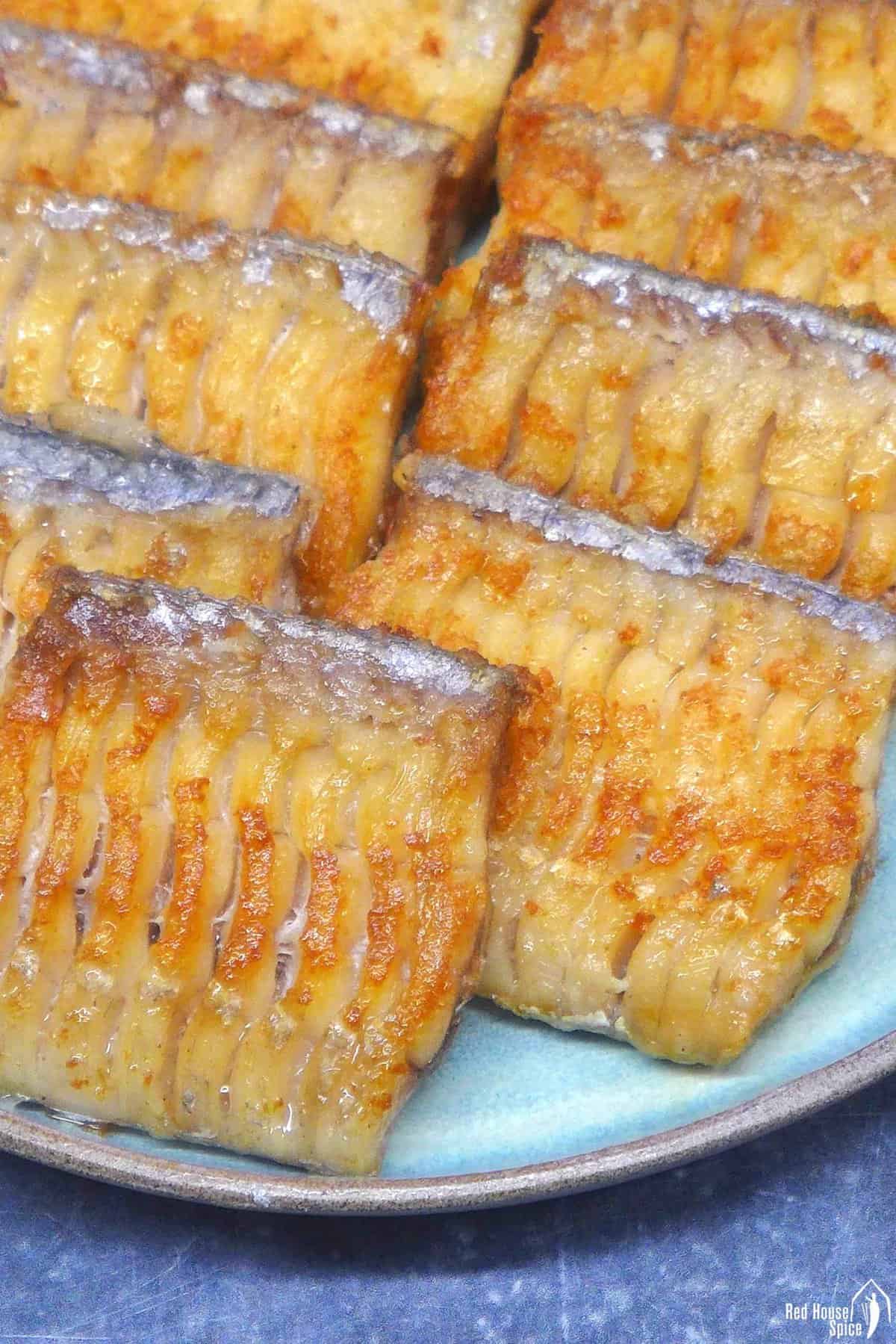 pan-fried belt fish.