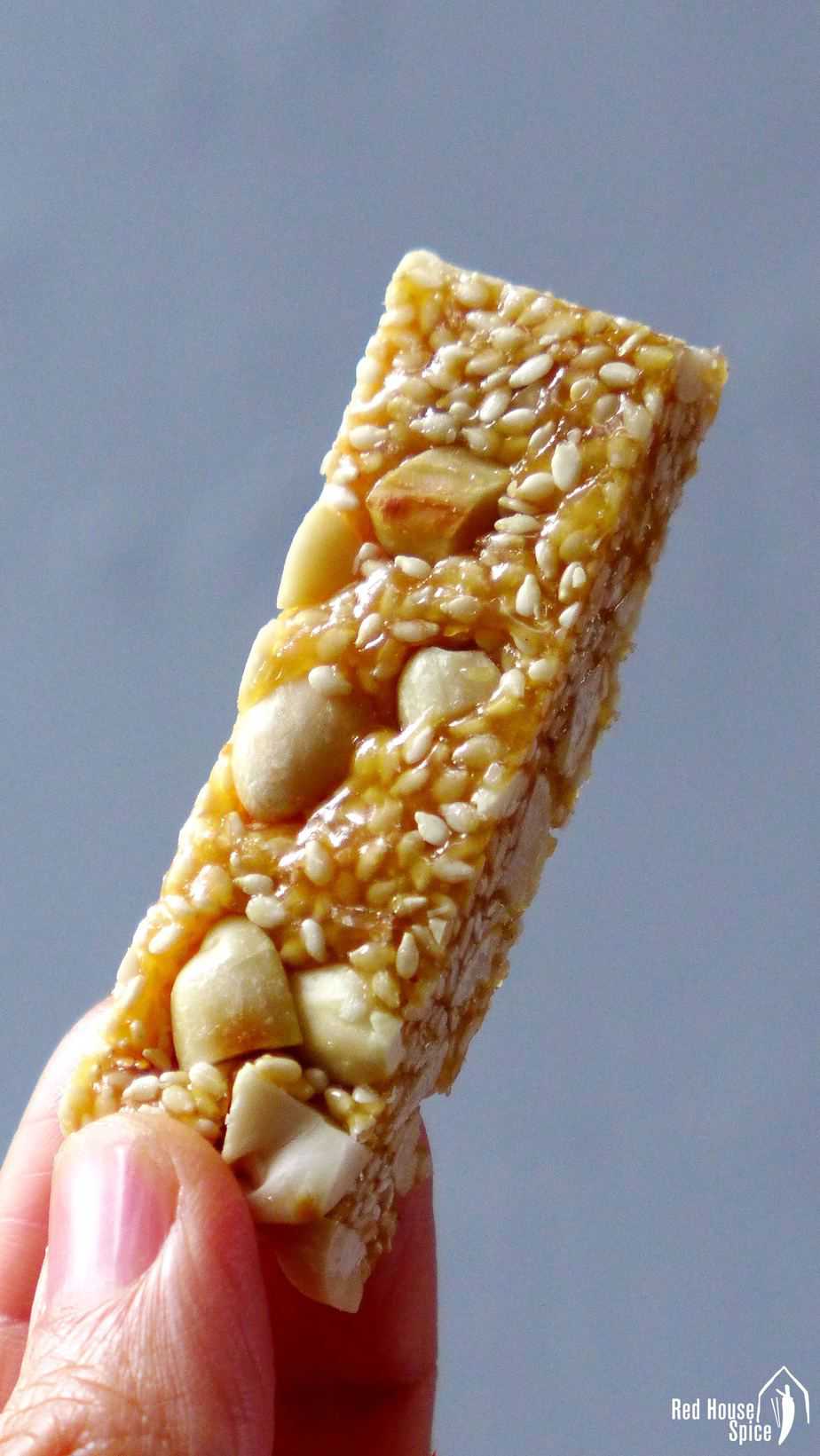 One piece of Chinese peanut & sesame brittle