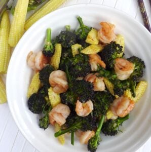 stir-fried shrimp with broccoli