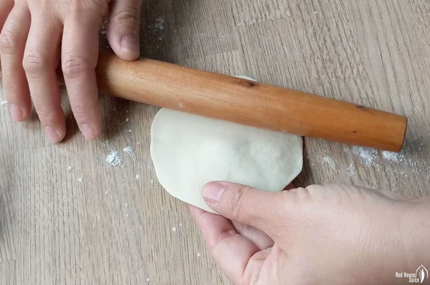 Rolling a wrapper