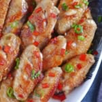 chicken wings with salt and pepper seasonings.