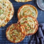 crispy, flaky scallion pancakes