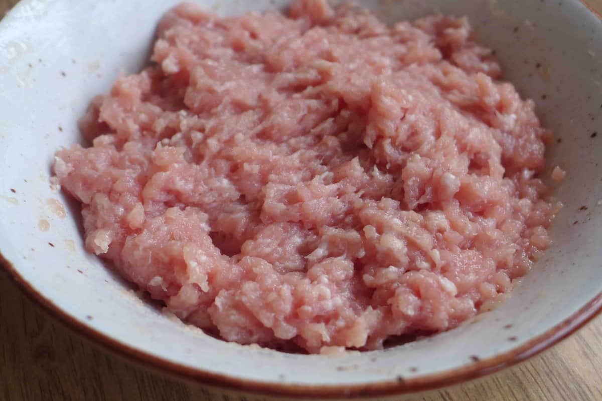 seasoned ground pork.