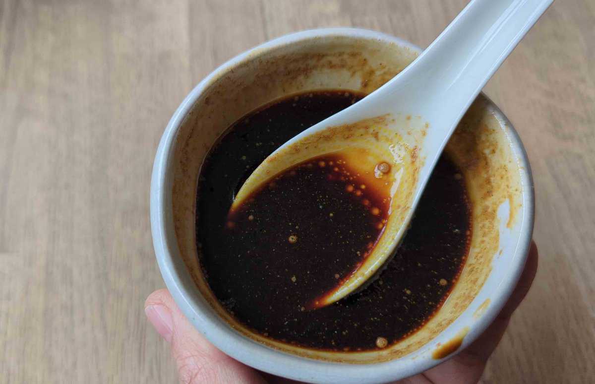 mixing sauce for chow mei fun.