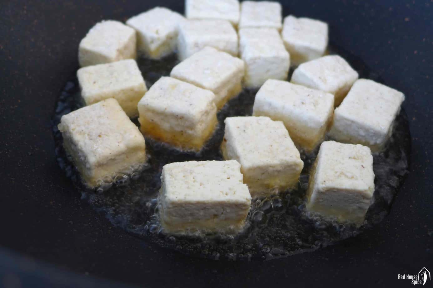 shallow frying in a pan