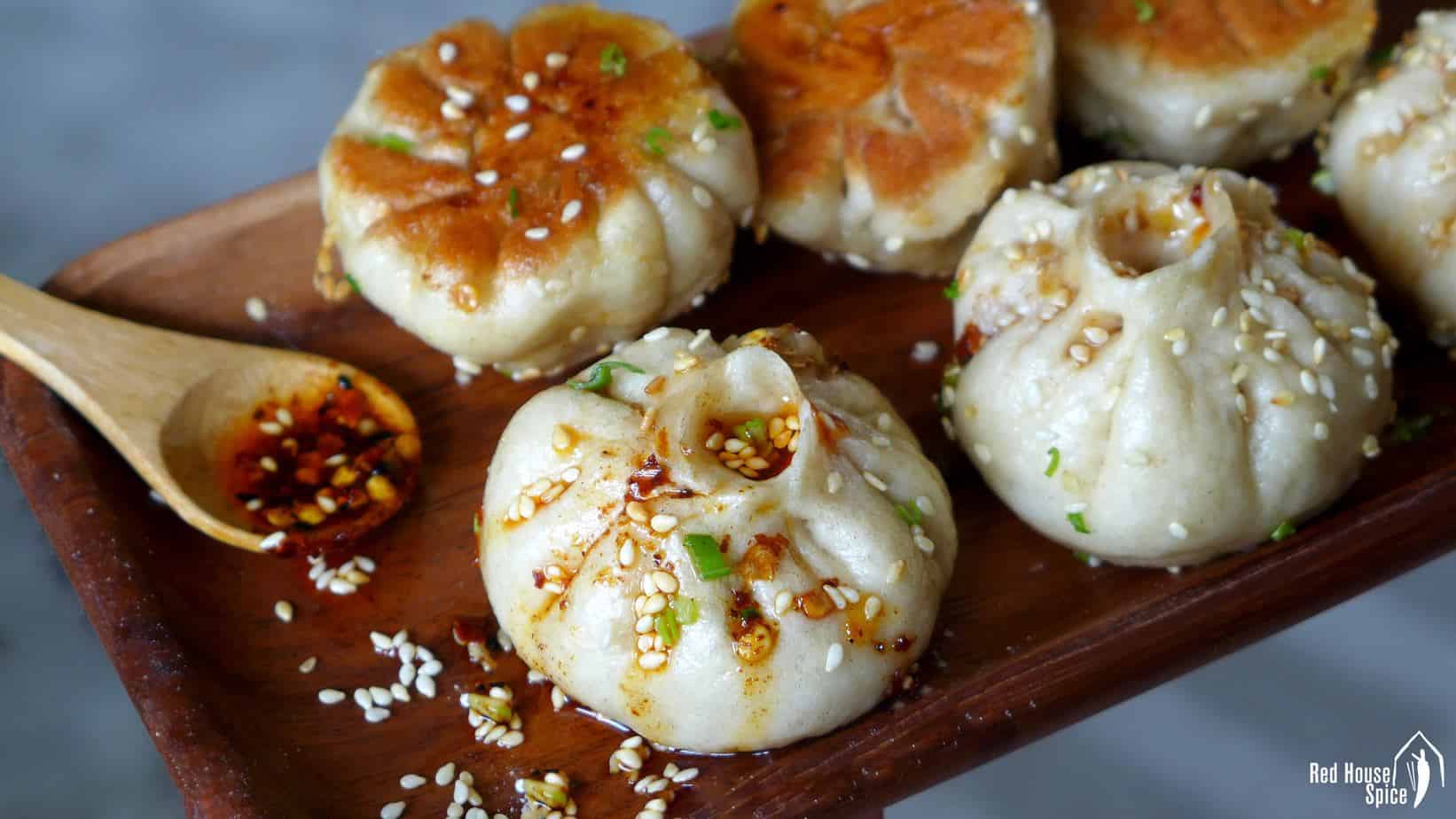 Shanghai pan-fried pork buns