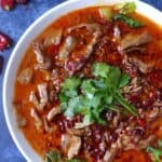beef slices in spicy broth