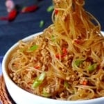 Vermicelli stir-fried with minced pork