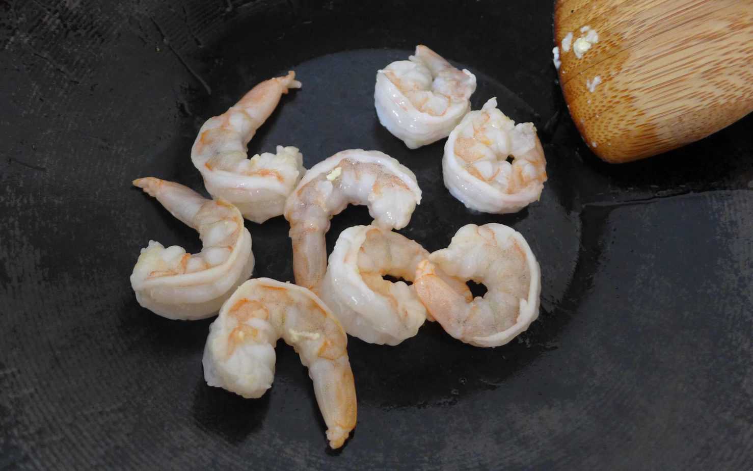 fry fresh shrimp
