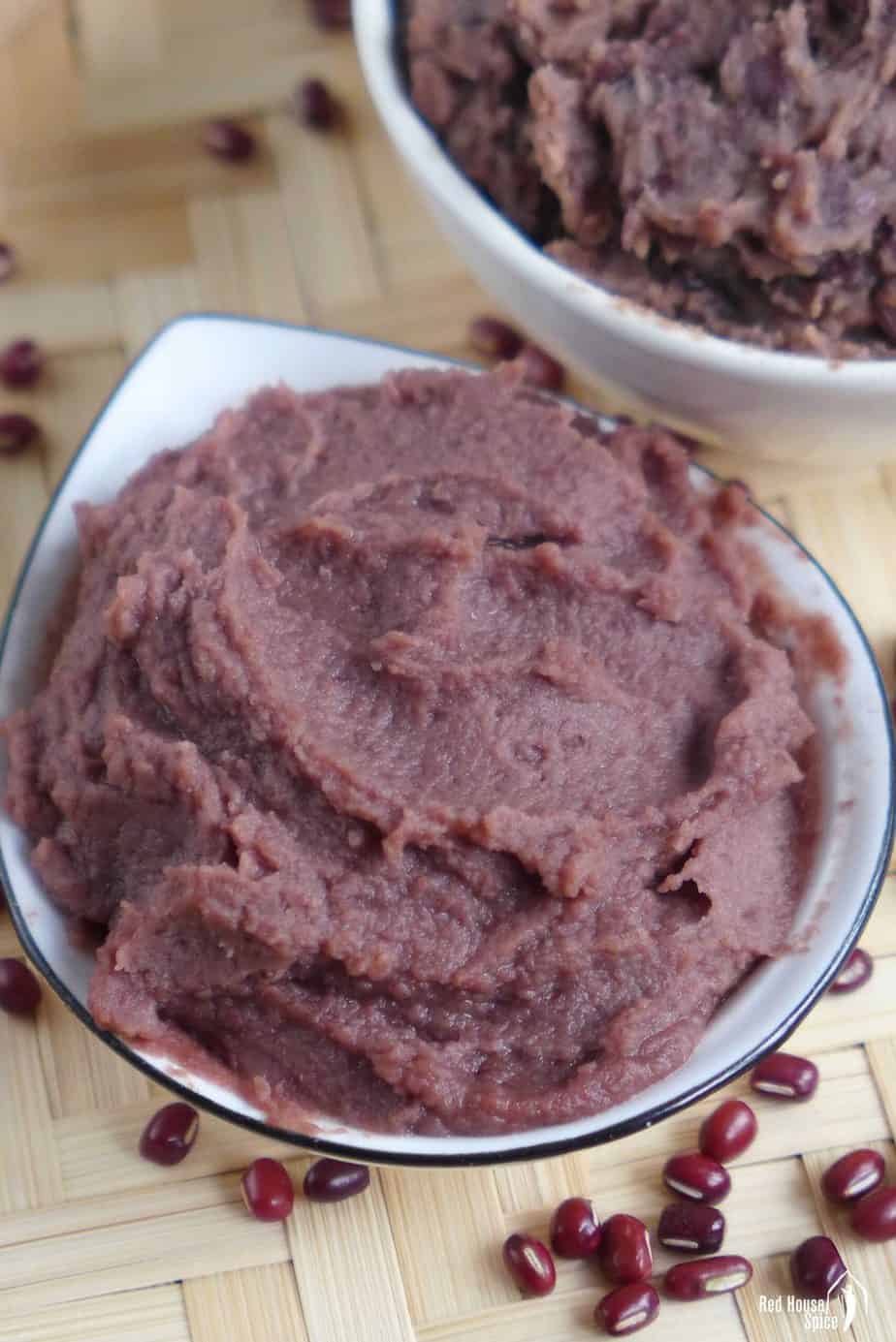 homemade red bean paste