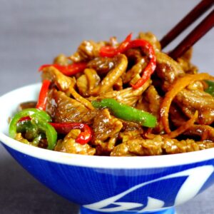 Orange beef stir-fry