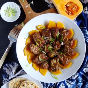 pork ribs steamed with butternut squash