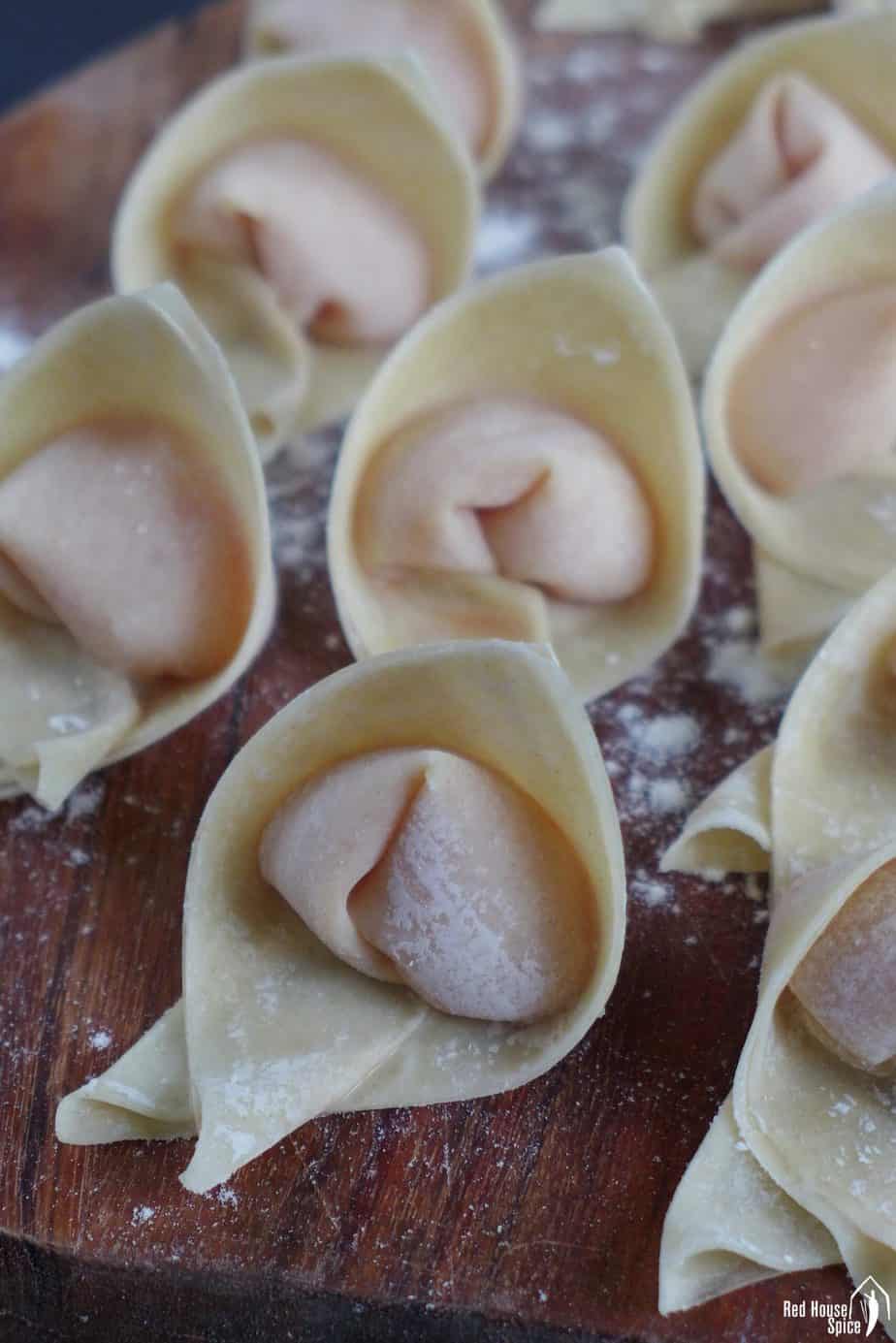 uncooked wontons